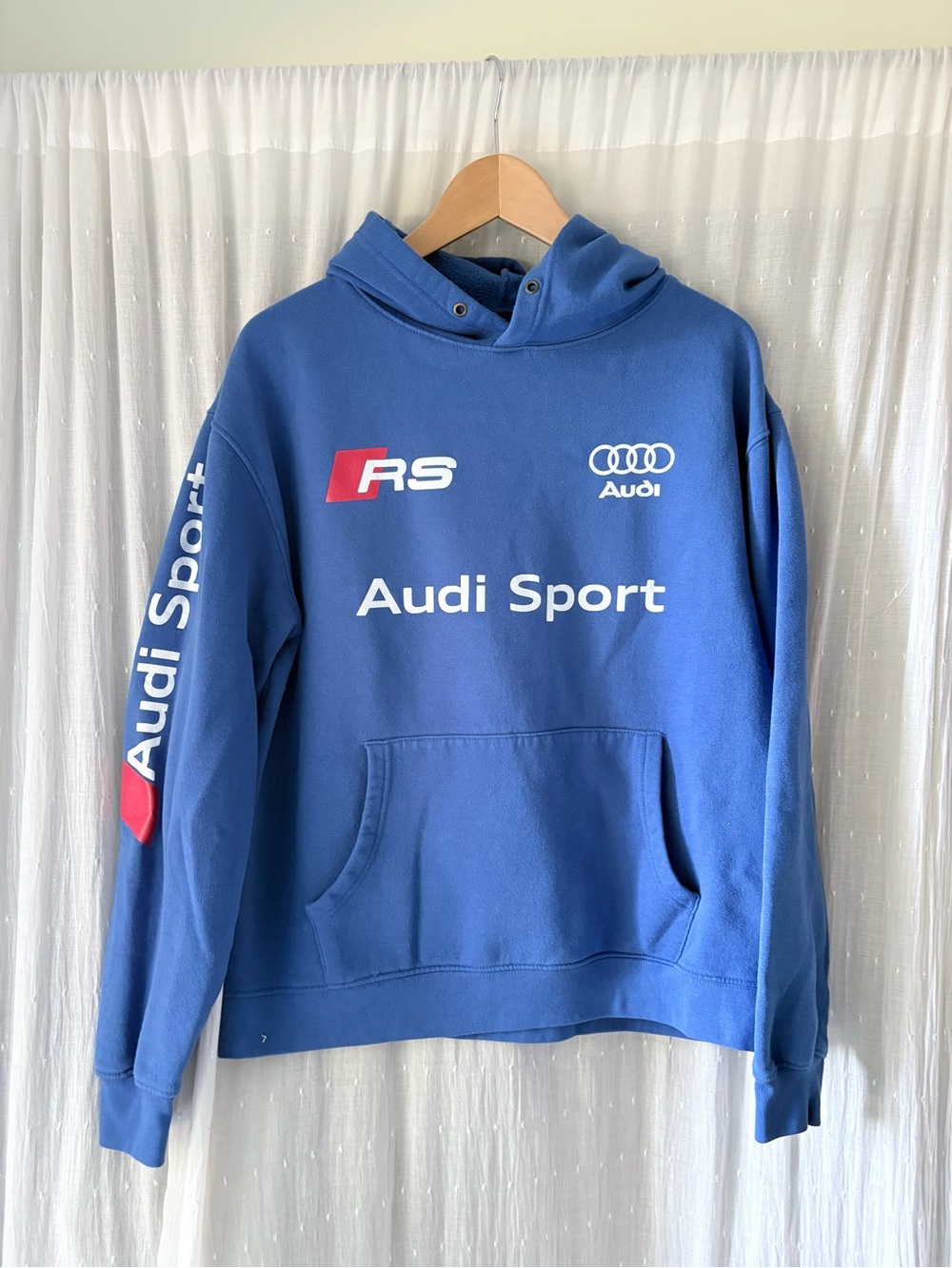 Audi Sport Blue Logo Hoodie - Men’s Sweater